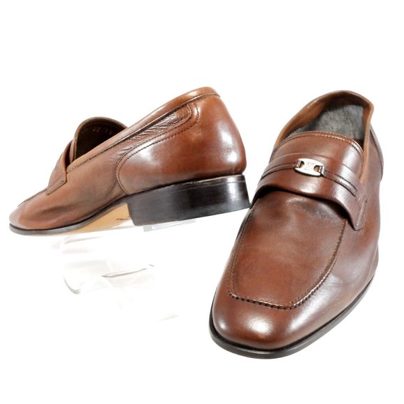 NIB$550 Bruno Magli Rosarbio Leather Flex Loafer Slip-On Dress Men's Shoes 13 - Picture 6 of 15